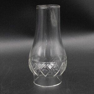 Vintage 5" Miniature Clear Glass Oil Lamp Hurricane Chimney Replacement